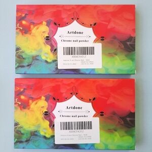 💅Bundle#6 New 16 Jars Chrome Dip Nail Powder Magic White Pearl Mirror Effect 🎀